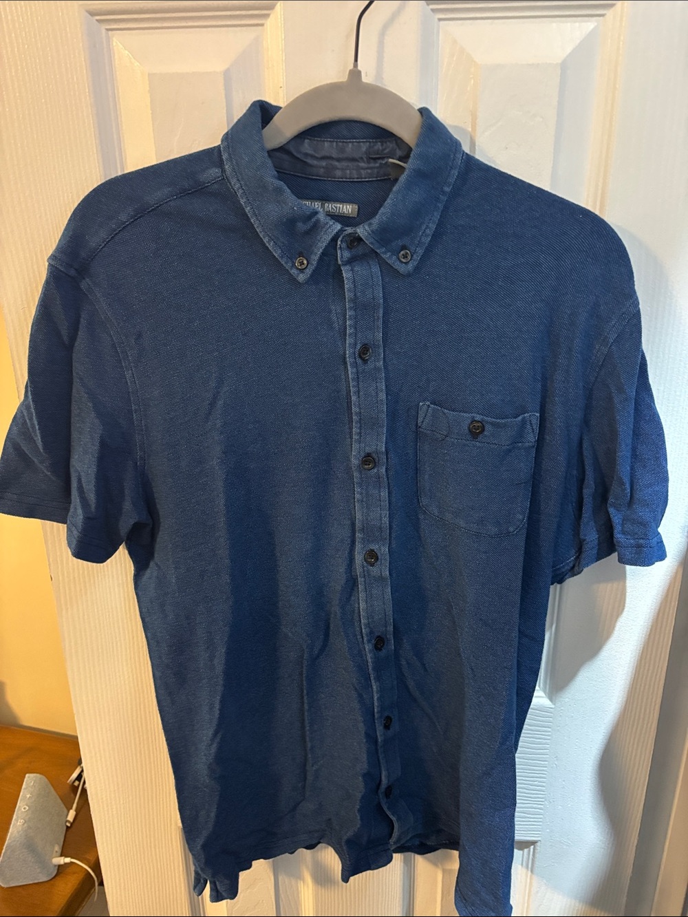 Michael Bastian Indigo Short-Sleeve Button-Down Shirt